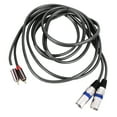 3m Flexible PVC 2 RCA to 2 XLR Male Cable for Home Theater Audio