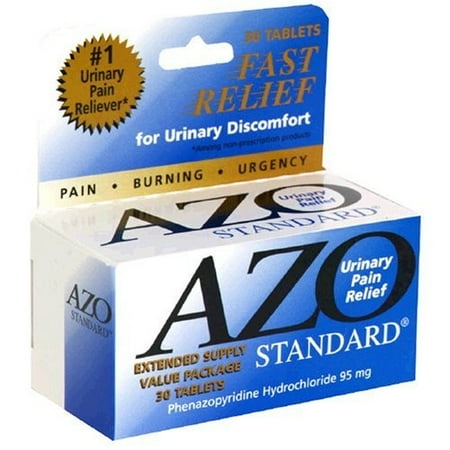 - AZO Standard Urinary Pain Relief Tablets, 30-count Boxes (Pack of 3)