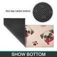 thumbnail image 6 of Pug and Donut Kitchen Rugs Sets Of 2,Anti Fatigue Kitchen Mat Rugs Non Slip Washable,Decorative Kitchen Floor Mats for Kitchen,Sink,Laundry,17"x30"+17"x47", 6 of 7