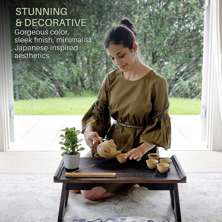 Japanese Style Floor Altar Table for Meditation Decor Buddhist