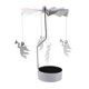 thumbnail image 1 of Candelero giratorio giratorio con luz de té, candelabro de metal para decoración del hogar de Navidad, candelabro de metal sidaley JJ8918-02B, 1 of 3