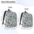 thumbnail image 5 of Geaub american musical durable canvas backpack: stylish, lightweight, and spacious with adjustable straps, 5 of 7
