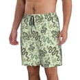 thumbnail image 2 of Naloa Green Snake Men's Beach Shorts, Surfing shorts, Swim trunks, Quick Dry Swim Trunks for Surfing Beach Fun - XX-Large, 2 of 9