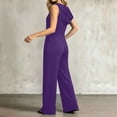 thumbnail image 6 of Tqcoqu Women's Loose Wide Leg Jumpsuit with Side Pockets,V Neck Sleeveless Solid Stretchy Casual One Piece Romper, 6 of 6