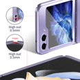thumbnail image 4 of Dteck Case for Samsung Galaxy Z Flip 5 ,Luxury Plating Phone Case Hinge Protection Slim Hard PC Shockproof Slim Protective Cover for Samsung Galaxy Z Flip 5,Purple, 4 of 7