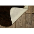 thumbnail image 4 of Linon Faux Hide Area Rug Collection, Brown and Ivory Brindle, 3.85' x 5' Cowhide Shape, 4 of 6