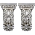 thumbnail image 2 of MERIVILLE Chatecu Drapery Sconce, Corbel Bracket, Drapery Scarf Swags, Wall Décor, Pewter, 2Pcs, 2 of 5