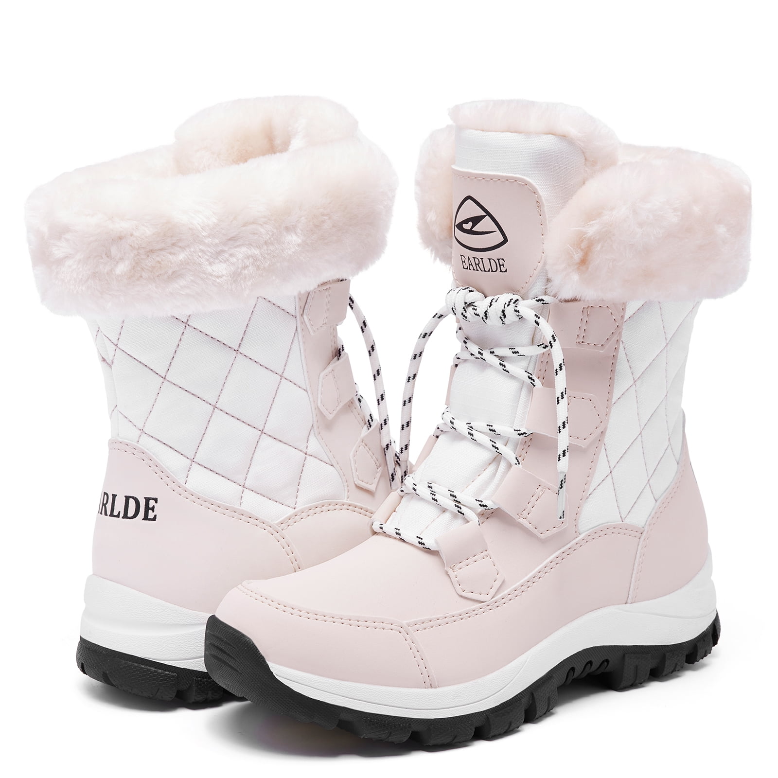 Snow Boots for Women Waterproof Outdoor Hiking Shoes Winter Warm Mid Calf Boots