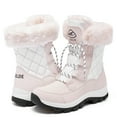 thumbnail image 2 of Snow Boots for Women Waterproof Outdoor Hiking Shoes Winter Warm Mid Calf Boots, 2 of 5