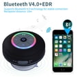 thumbnail image 4 of Altavoz De Ducha Bluetooth 4.0 Resistente Al Agua Altavoz Portátil Manos Libres Con Micrófono Incorporado 2 Horas De Tiempo De Reproducción Botones De Control Y Ventosa Cateissary EL013601-01, 4 of 4