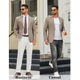 thumbnail image 5 of COOFANDY Men Suits Casual Blazer Regular Fit Sport Coats Two Button Lightweight Suit Jacket for Men, 5 of 6