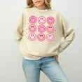 thumbnail image 3 of Cute Smile Valentine's Day Crewneck, Retro Pink Valentines Sweatshirt, Valentines Day TShirt, Galentine's Day Sweatshirt, Fun Vday Design 1842018288, 3 of 5