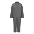 thumbnail image 4 of TIANZEN Winter Warm Pyjamas Sleepwear Two Piece With Pockets Pyjama Crew Neck Sweatshirt Plus Size Long Dressy Pant Suits for Women Suit plus Size Women Homecoming Pants Outfit Junior, 4 of 6