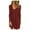 Claret, variant on Odeerbi Dresses for Women 2025 Fall Dresses Casual Autumn Solid Erogenous U-Neck Buttons Long Sleeve Waist Dress Purple