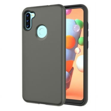 Samsung Galaxy A11 Phone Case Slim Hybrid Armor Shockproof Impact [Shock Absorption] Rubber Dual Layer Rugged Protective Hard PC Bumper Frame & Soft TPU [GRAY] Cover for Samsung Galaxy A11 [2020]