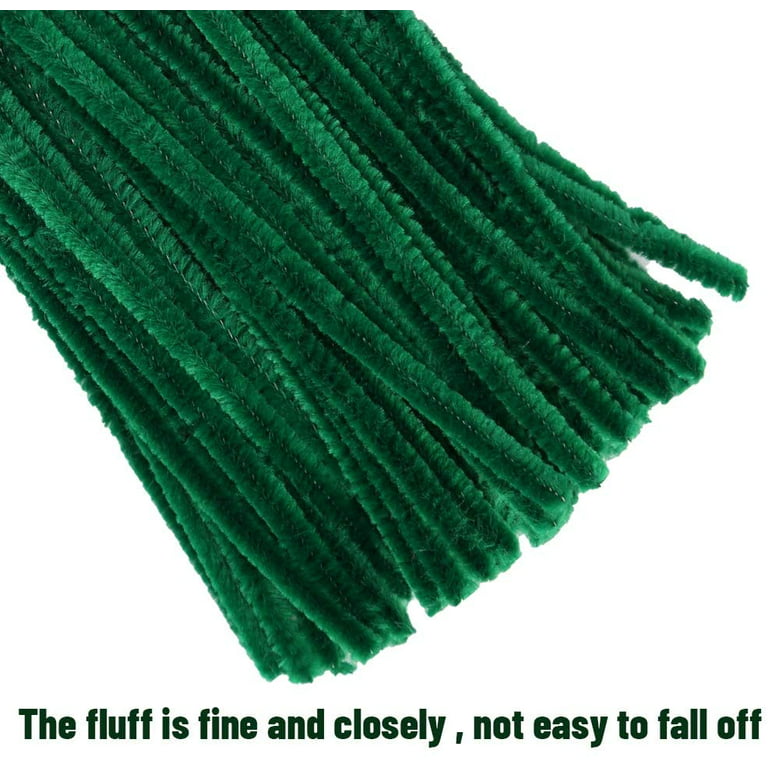 100 Pieces Pipe Cleaners Chenille Stem, Solid Color Pipe Cleaners Set for  Pipe Cleaners DIY Arts Crafts Decorations, Chenille Stems Pipe Cleaners  (Green) 