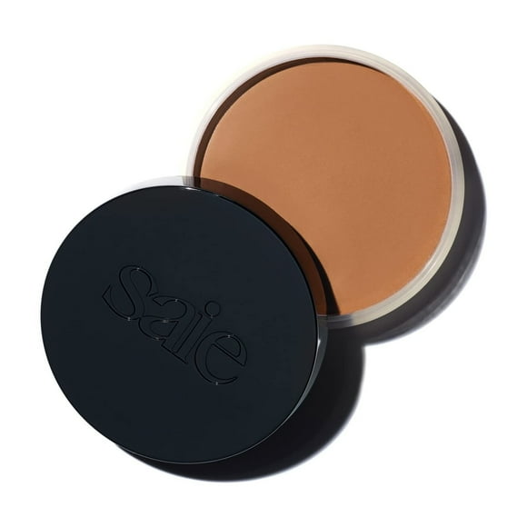 Crema y bálsamo Bronzer Saie Sun Melt para esculpir el rostro, color bronce medio