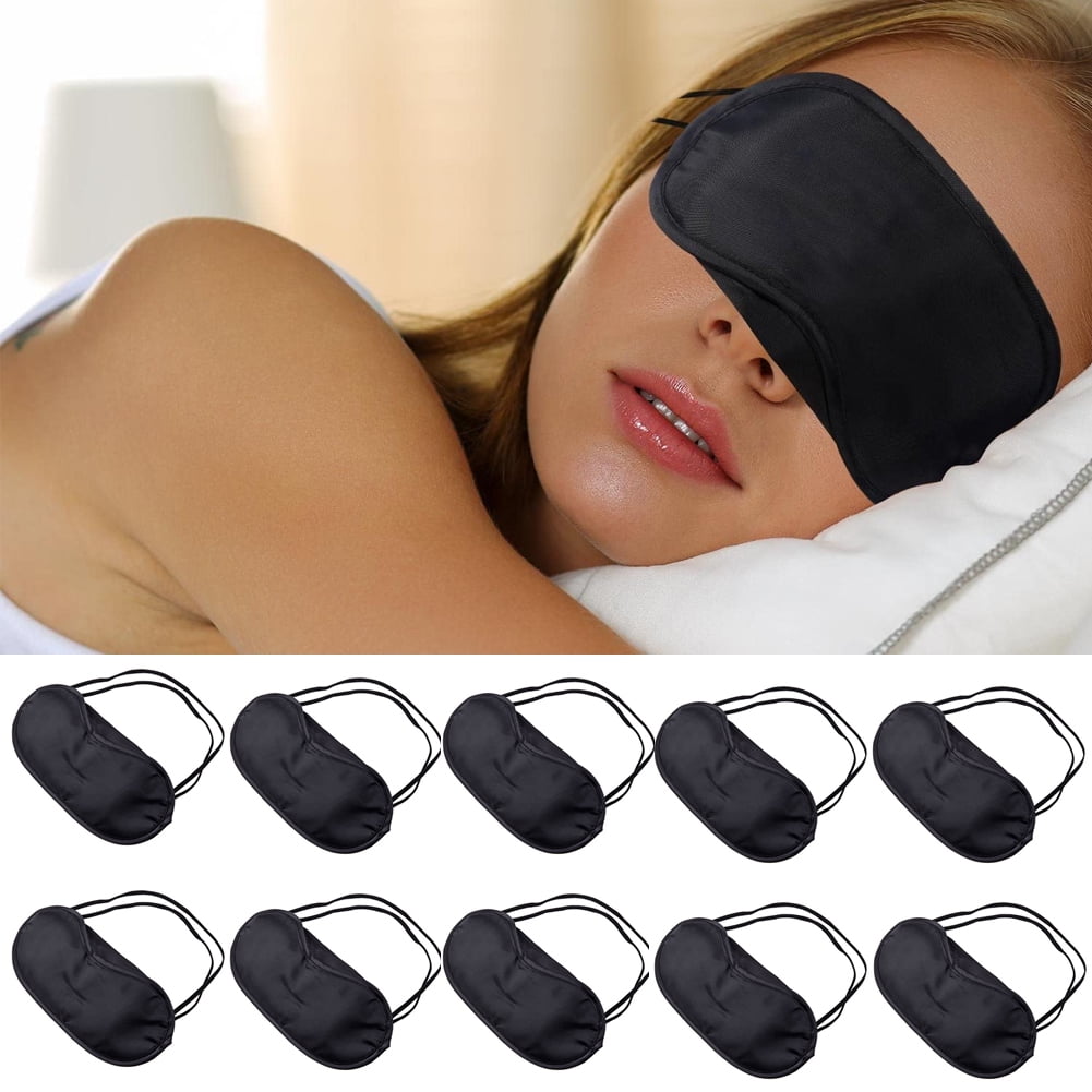 Dengjunhu 10Pcs/Set Blindfold Eye Cover Sleep Mask for Games Party