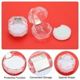 thumbnail image 3 of Uxcell Clear Plastic Ring Boxes 1.5"x1.5" Engagement Ring Holder Box Earrings Jewelry Box with Foam Insert White 40 Pcs, 3 of 6