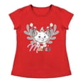 thumbnail image 1 of Playera Para Niña Disney Marye Aristogatos Cuello Redondo Manga Corta Talla 4 Rojo, 1 of 2