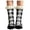 Black, variant on Women's Plaid Pattern Thermal Floor Socks for Cozy Indoor Comfort and Warm Bedtime Relaxation Size:One Size