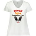 thumbnail image 3 of Inktastic Boston Terrier Dog Gift Women's Plus Size V-Neck T-Shirt, 3 of 5