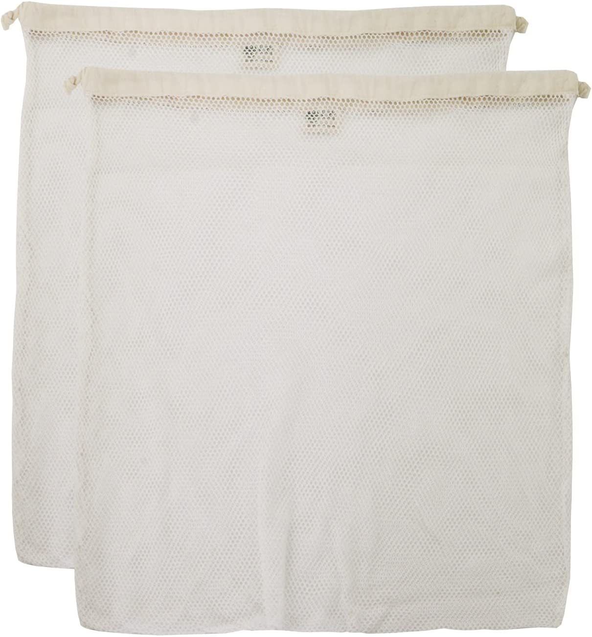 Organic Cotton Mesh Laundry Bag; Machine Washing Bags For Delicates