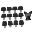 thumbnail image 1 of QualitChoice Football Shoe Spikes Boot Studs Replacement Complete Set For All Standard 85mm Threaded Boots Friends Black 8mm 11mm, 1 of 6