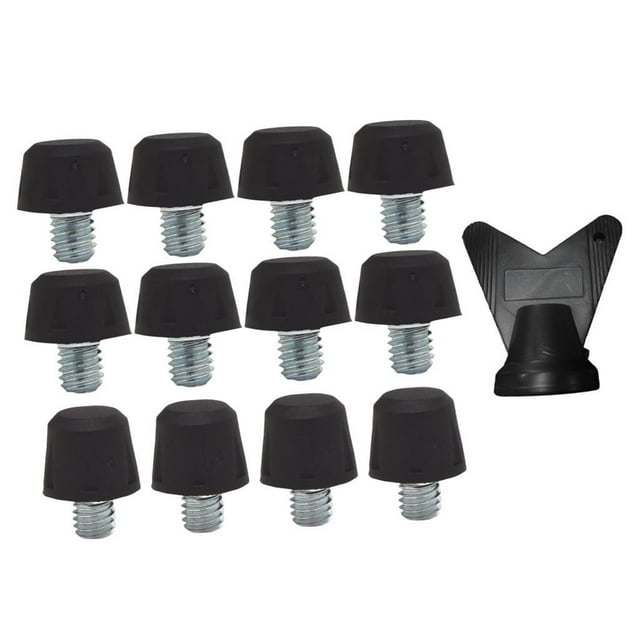 QualitChoice Football Shoe Spikes Boot Studs Replacement Complete Set For All Standard 85mm Threaded Boots Friends Black 8mm 11mm