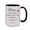 Black/White, variant on 11oz Personalized Mug, Funny Mom Gift with Custom Name, White Exterior and Black Interior
