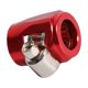 thumbnail image 3 of AN6 Hose End Finishers Fuel Oil Water Line Clip Clamp for Auto Car Red, 3 of 5
