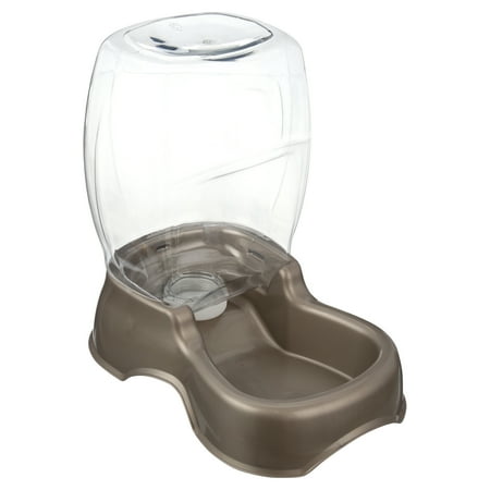 Petmate Pet Café Cat and Dog Waterer Plastic Water Dispenser Station, 3 Gal, Pearl Tan