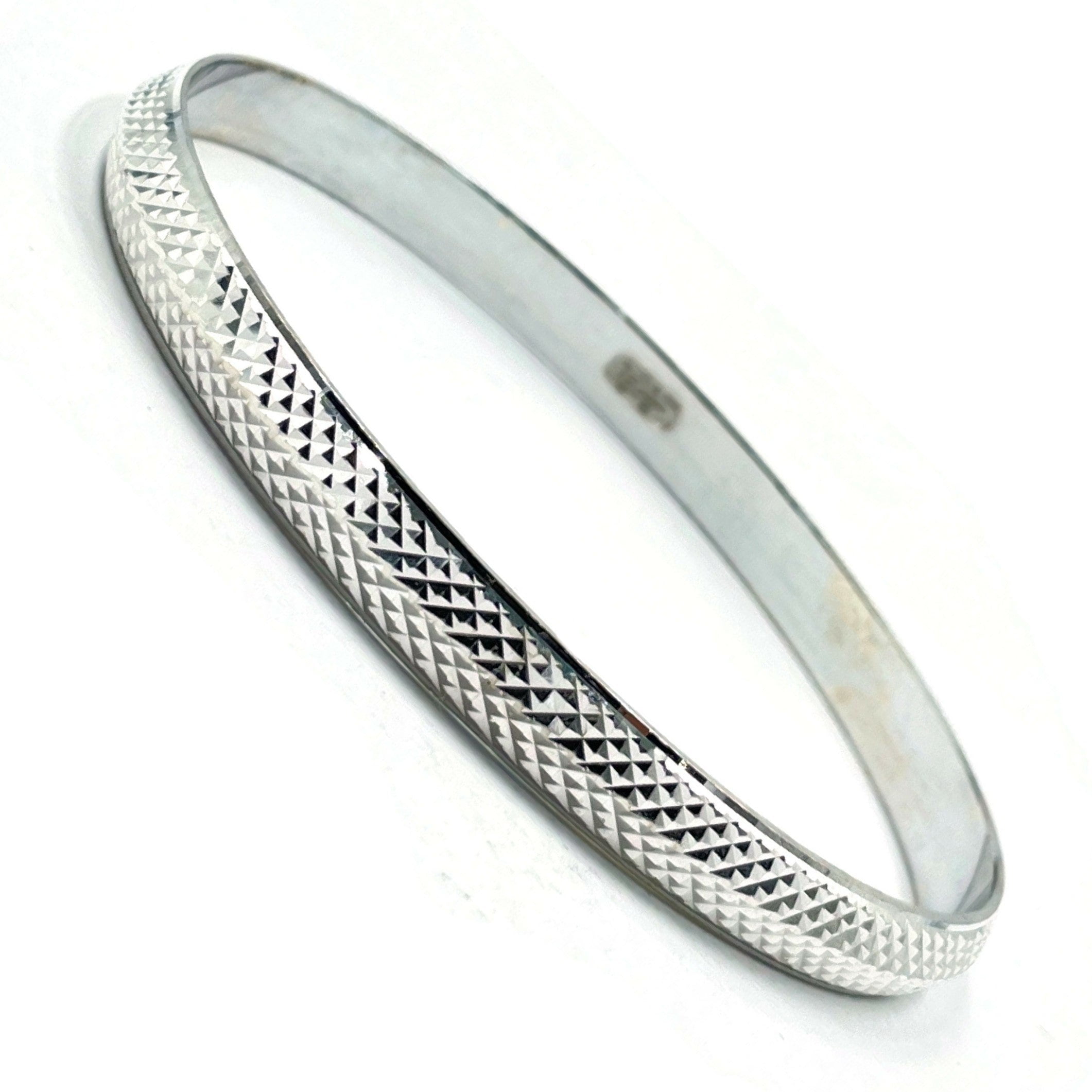 925 Solid Sterling Silver Punjabi Sikh Designer Men Kada 16 Kada Diameter 3.0 inch 3 0 Indian Walmart