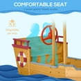 thumbnail image 3 of Outsunny 63" Wooden Kids Sandbox with Covered Protection Under Canopy, 3 of 9