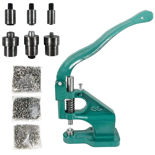 Kit de herramientas para perforar a mano con ojales y ojales QWORK