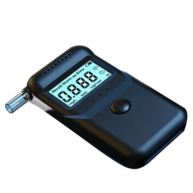 GUYUTING Low Power Breath Alcohol Tester, Equipped with Replaceable Blowing Nozzles, Daily Checking Tool for Home and Workplace Use