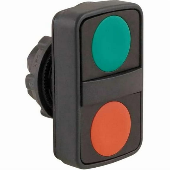 Schneider Electric Multihead Operator,(2) Green,Red,22mm ZB5AA7340