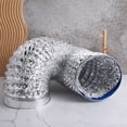 thumbnail image 4 of SOPOTUTU Kitchen Hood Ducting Silver Aluminum Foil Efficient Airflow for Home Use 1Set, 4 of 8