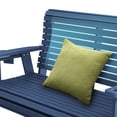 thumbnail image 4 of Fortune Candy HDPE Porch Swing with Stainless Steel Bolts, Heavy Duty 1200 lbs, for Outdoor, Navy Blue, 4 of 6