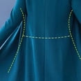 thumbnail image 6 of Quixlent Women Dress Coat Suit Spring Fall Elegant Solid Color Middle-age Ladies Female Open Front Long Cardigan O Neck Sleeveless Dress Kit, 6 of 8
