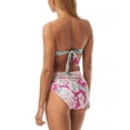 thumbnail image 4 of Carmen Marc Valvo GREEN Reversible Bandeau Bikini Swim Top, US Small, 4 of 4