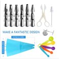 thumbnail image 3 of 45 piezas Kit para hornear Cake Turntable DIY Utensilios Kits Decoración para glaseado, decoración, bolsillos, puntas de tubería ect (45PCS) JM, 3 of 5