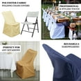 thumbnail image 4 of Efavormart Beige Lifetime Polyester Reusable Folding Chair Cover, Durable Chair Cover, 4 of 11