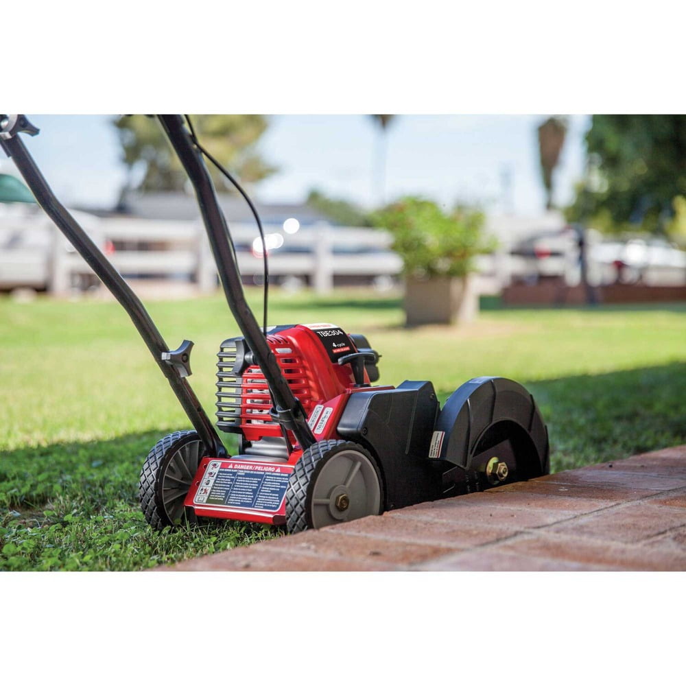 Troy Bilt TB516 29cc 4 Cycle Gas Powered Wheeled Edger with 9 Inch Steel Blade