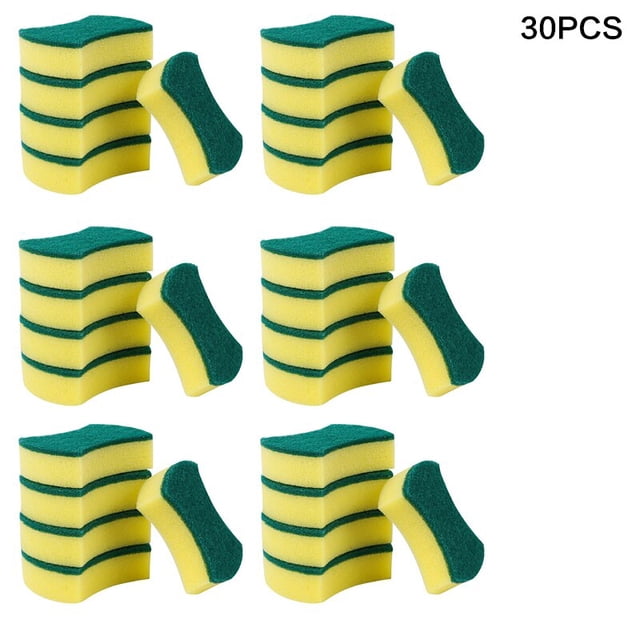 Esponja para lavar platos de cocina, cepillo de limpieza de esmeril mágico, olla para frotar manchas focales de óxido, Kit de eliminación de esponjas, 20/30 piezas