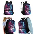 thumbnail image 4 of Yuyamidu Cool Wolf Kids Backpack Set of 3 with Lunch Box Kids 5th Grade 3 in 1 Big Capacity School Book Bag Set for Boys Ages 8-11 Insulated Lunch Bag for High School Student School Pencil Bags, 4 of 7