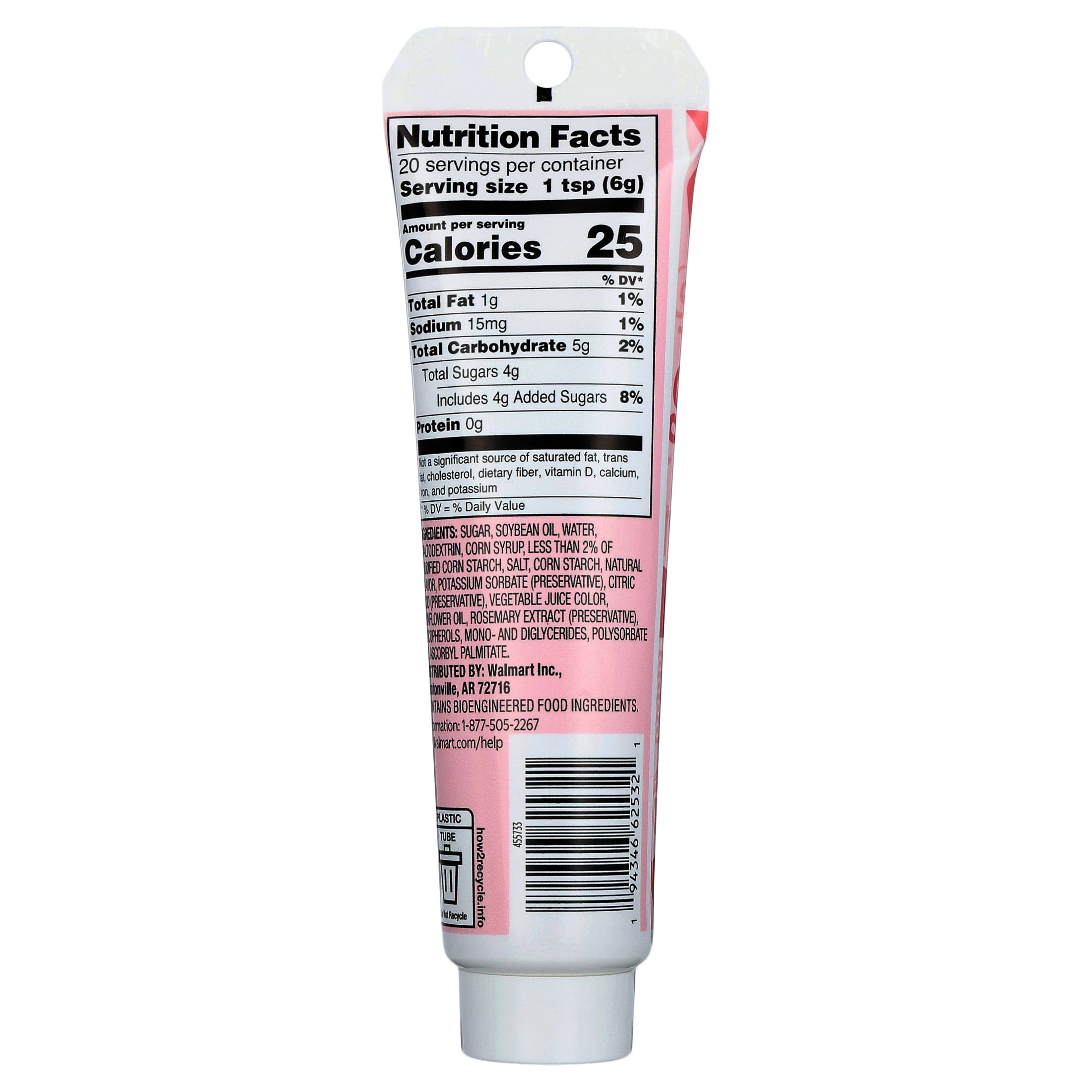 Great Value Decorating Icing, Pink, 4.25 oz