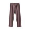 thumbnail image 2 of Drovellove Women's Fleece Pajama Pants with Elastic Waist - Cropped Pants Cozy Casual Lounge Bottoms for Home or Sleep, 2 of 3