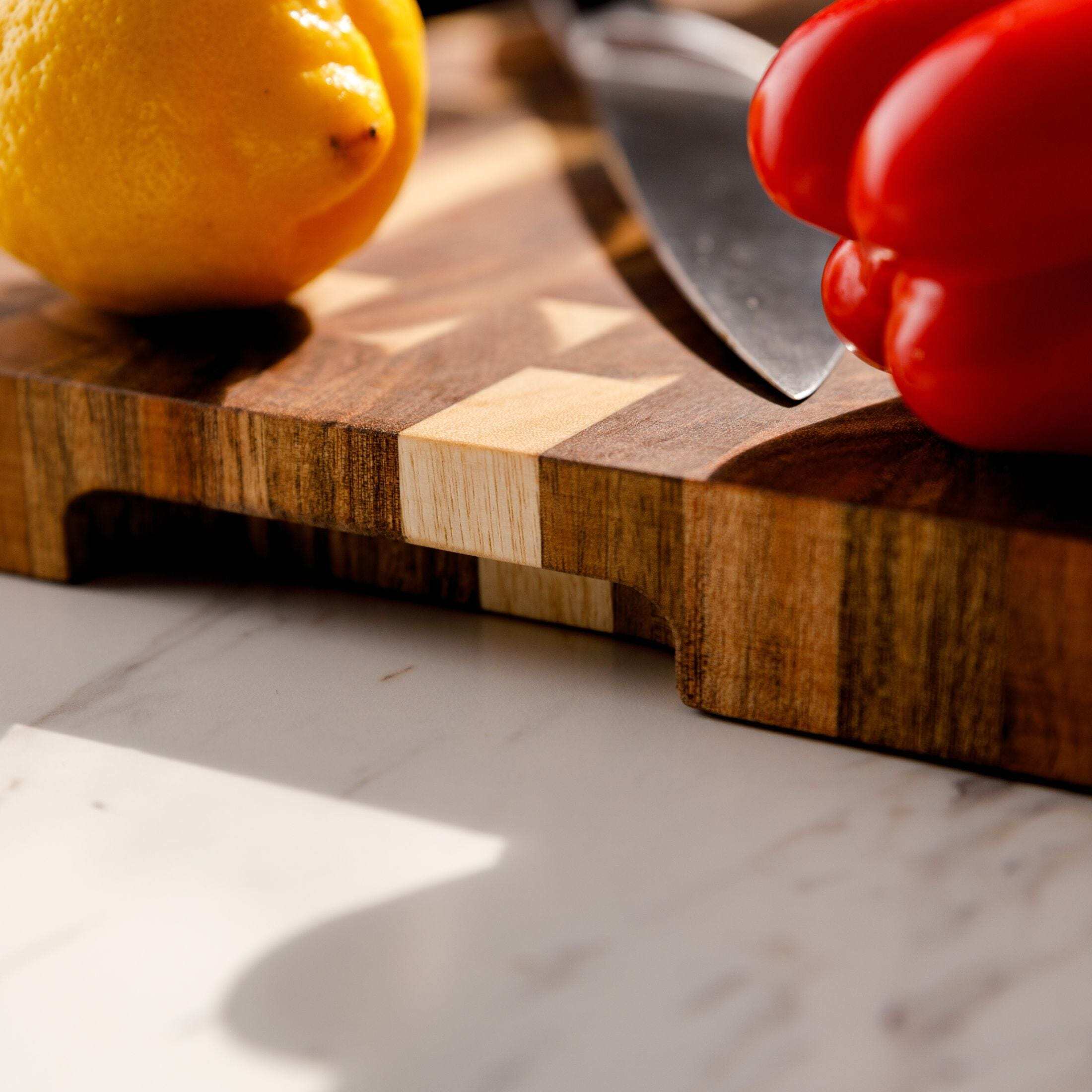 Schmidt Brothers 18" Acacia End-Grain Cutting Board photo 6