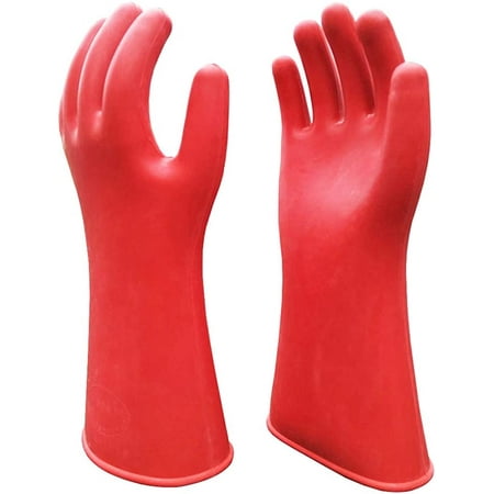 

Electrical Insulated Lineman Rubber Gloves Electrician High Voltage Hand Shape Waterproof Safety Protective Work Gloves 12KV Insulating for Man Woman